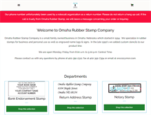 Tablet Screenshot of omaharubberstamp.net